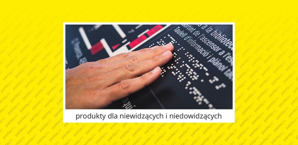 produkty dla niewidomych